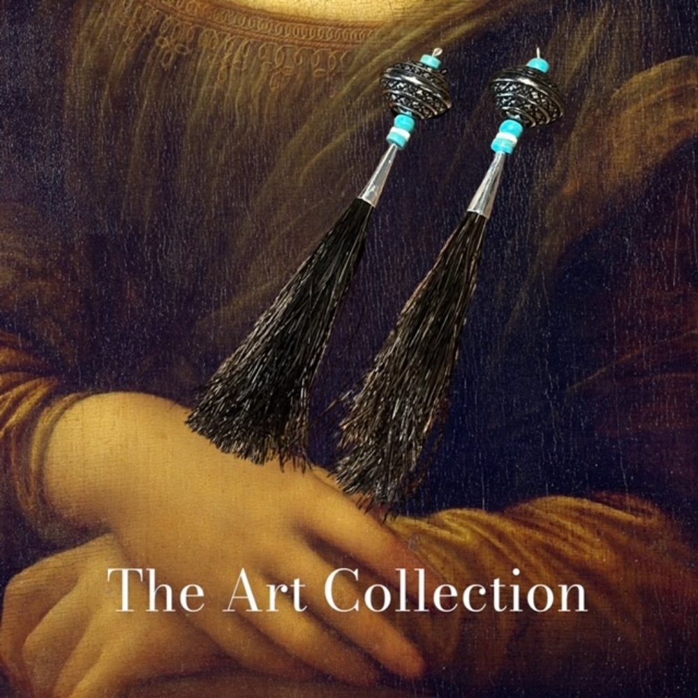 Sacred pony Earrings By C Rainwater